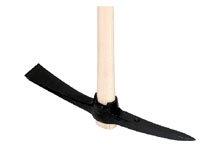 Pioche 2,5kg - Douille ovale � aillettes,manche en fr�ne 100cm long, 