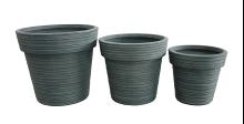 Rillen, 39xH36cm - Couleur granit, cannel�, r�sine ciment
