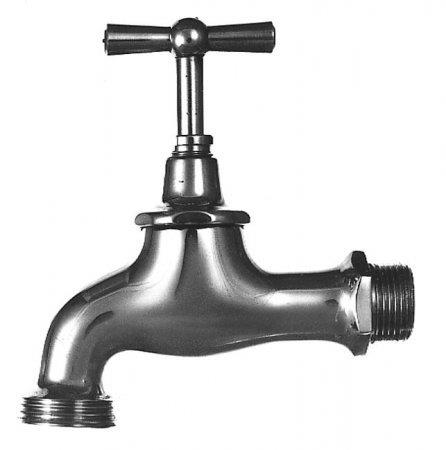 Robinet jardin droit laiton  - 1/2  - > 3/4