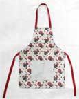 Tablier long Isodore one size - Long tablier fantaisie au design Isidore Cranberry. Avec une poche pratique au niveau de l`abdomen.
