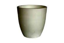 Pot pour plantes, lumineux,plastique - Orione Fluo alto, Blanc, 40cm� 40cm H