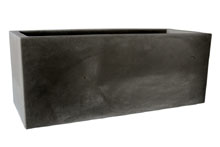 Caisse pour plantes,plastique - Schio Cassa,Gris fum�,double paroi,100x40cm 40cm H
