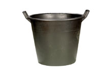 Pot pour planter avec 2 poign�es,plastique - Noir, solide, contenu : 75 l