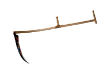 Faux - Manche en bois 145cm fa�on bernoise fix.3 trous,lame 650mm long.