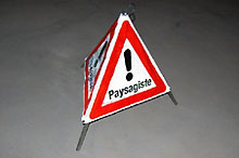 Triopan Paysagiste - R2 rouge-blanc travaux 60cm
