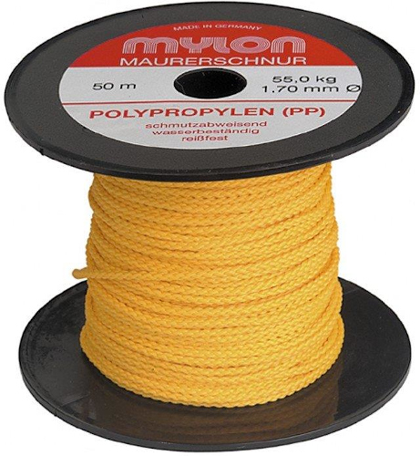 Ficelle jaune ma�on - 50ml  1.70mm