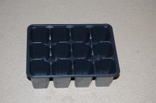 Barquettes 12 s�parations - 500 p. noir