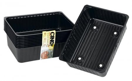 Barquettes sans s�parations - 500 p. noir