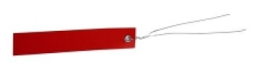 Etiquette � suspendre  100x18mm - 250pc rouge